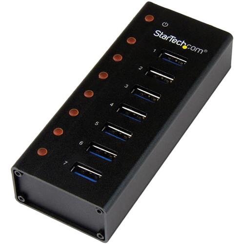 StarTech 7 Port Wall-Mountable USB 3.0 Hub ST7300U3M, StarTech, 7, Port, Wall-Mountable, USB, 3.0, Hub, ST7300U3M,
