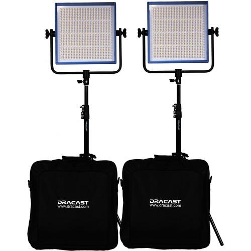 Dracast LED1000 Pro Bi-Color LED 2-Light Kit DR-LK-2X1000-BV, Dracast, LED1000, Pro, Bi-Color, LED, 2-Light, Kit, DR-LK-2X1000-BV,