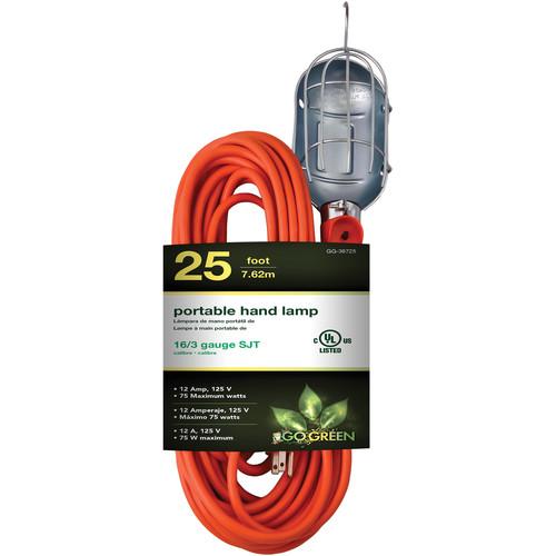 Go Green  Portable Hand Lamp (25' Cord) GG-36725