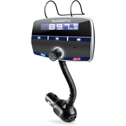 GOgroove FlexSMART X5 Bluetooth FM Transmitter GGFSX50100BKUS