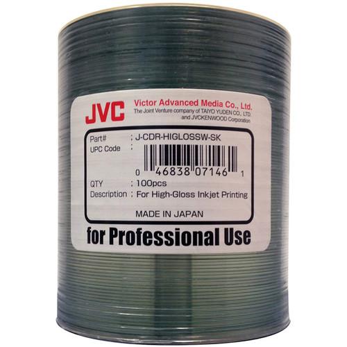 JVC  Printable Inkjet CD-R JCDR-HIGLOSSW-SK, JVC, Printable, Inkjet, CD-R, JCDR-HIGLOSSW-SK, Video
