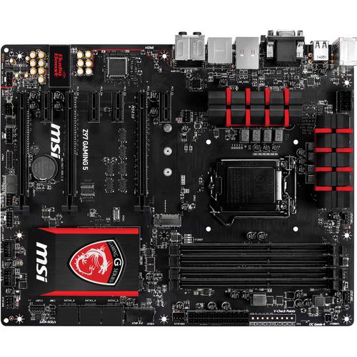 MSI Z97 GAMING 5 ATX Gaming Motherboard Z97-GAMING 5