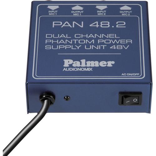 Palmer Dual Channel Phantom Power Supply Unit PAN48, Palmer, Dual, Channel, Phantom, Power, Supply, Unit, PAN48,