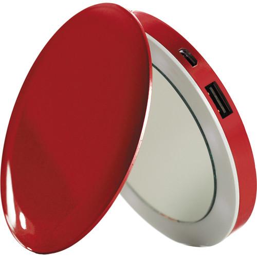 Sanho  HyperJuice Pearl Compact Mirror PL3000-RED, Sanho, HyperJuice, Pearl, Compact, Mirror, PL3000-RED, Video