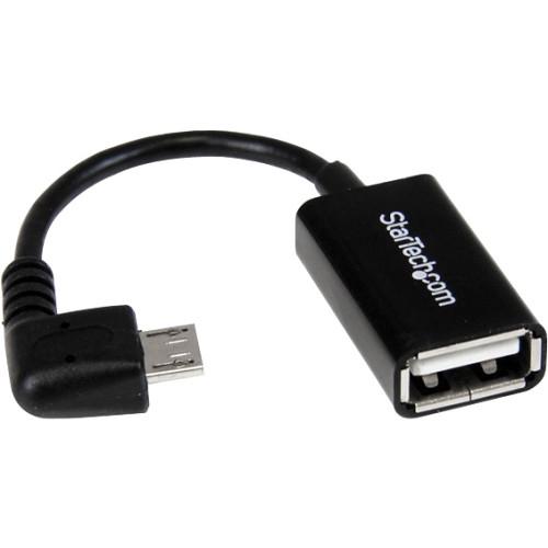StarTech Right Angle Micro USB to USB OTG Male/Female UUSBOTGRA