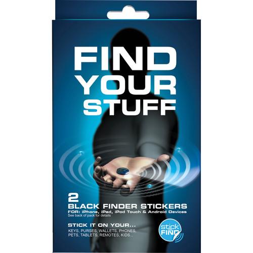 StickNFind Trackable Stickers (2-Pack, Black) 02218, StickNFind, Trackable, Stickers, 2-Pack, Black, 02218,