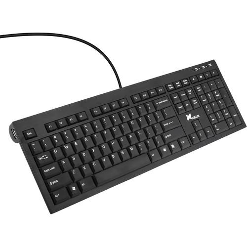 Xcellon KU-AH300B Aluminum Keyboard with USB Hub KU-AH300B