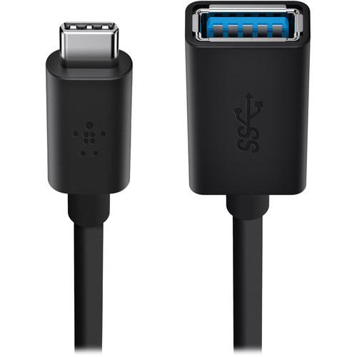 Belkin  3.0 USB-C to USB-A Adapter F2CU036BTBLK, Belkin, 3.0, USB-C, to, USB-A, Adapter, F2CU036BTBLK, Video