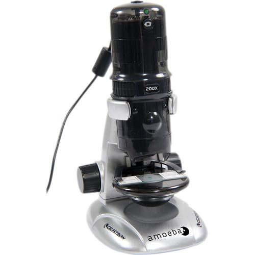 Celestron Amoeba Dual Purpose Digital Microscope (Gray) 44326