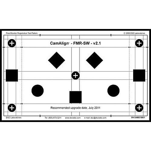 DSC Labs Flare and Monitor Registration Resolution Chart CDX1-6W