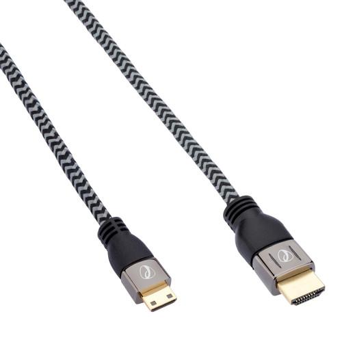 Pearstone Active Braided High Speed Mini HDMI to HDMI HDC-4015BR