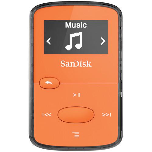 SanDisk 8GB Clip Jam MP3 Player (Orange) SDMX26-008G-G46O, SanDisk, 8GB, Clip, Jam, MP3, Player, Orange, SDMX26-008G-G46O,