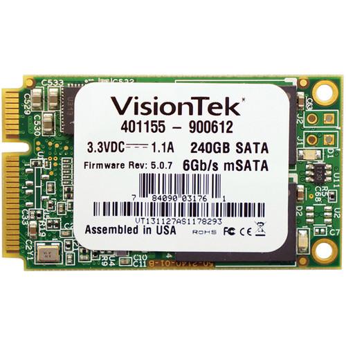 VisionTek mSATA TAA Compliant Solid State Drive (240GB) 900612, VisionTek, mSATA, TAA, Compliant, Solid, State, Drive, 240GB, 900612