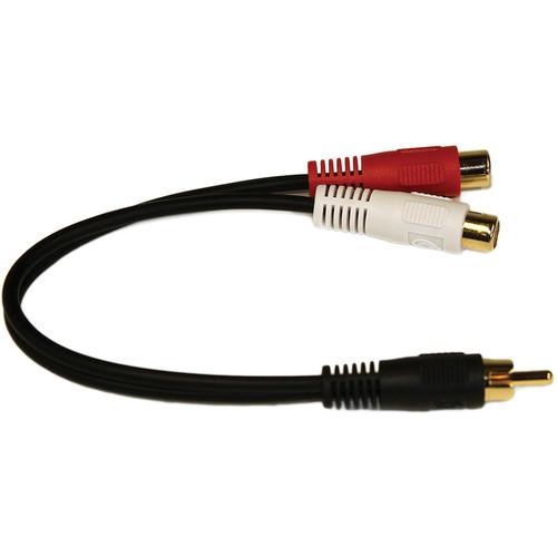 Cognisys RCA Male to Two RCA Female Y Cable CRCAY2F, Cognisys, RCA, Male, to, Two, RCA, Female, Y, Cable, CRCAY2F,