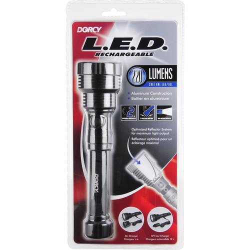Dorcy 220-Lumen Rechargeable Flashlight (Black) 41-4299