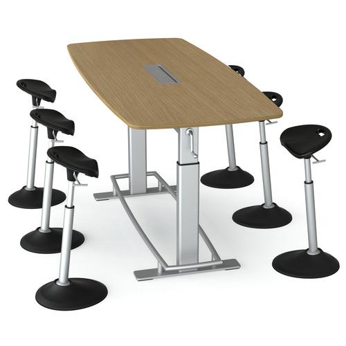 Focal Upright Furniture Confluence 6 Table and CBN-2000-OA-BK