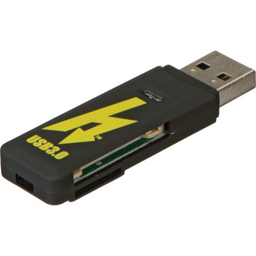Hoodman Compact USB 3.0 SD & microSD Card Reader HUSB3