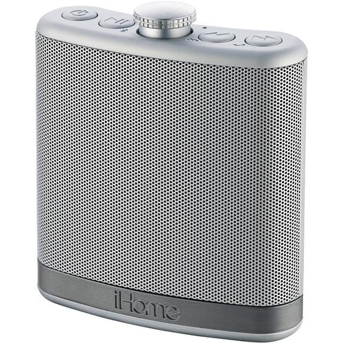 iHome iBT12 SoundFlask Bluetooth Stereo System (Silver) IBT12SC