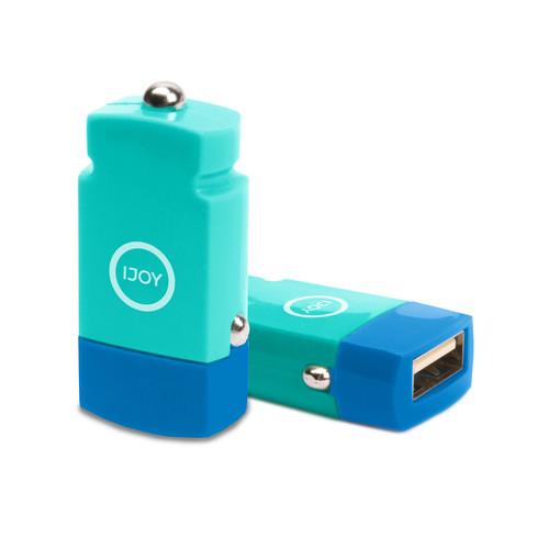 iJOY  USB 2.1A Mini Car Charger (Blue) MINI- BLU