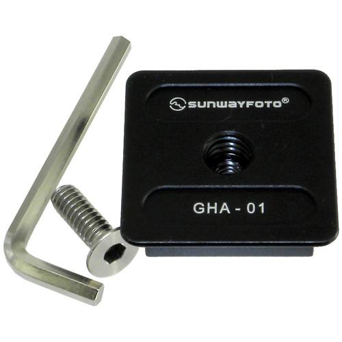 Sunwayfoto GHA-01 Bi-Directional Adapter Plate for Gimbal GHA-01, Sunwayfoto, GHA-01, Bi-Directional, Adapter, Plate, Gimbal, GHA-01