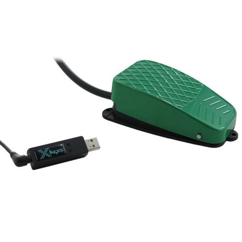 X-keys USB 3 Switch Interface with Green XK-1308-CFGN-BU