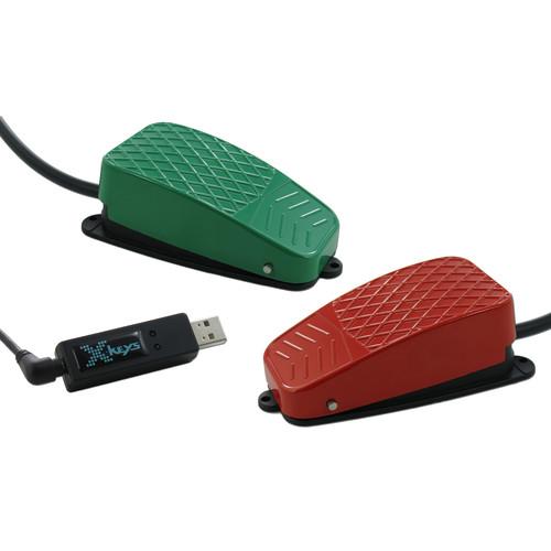 X-keys USB 3 Switch Interface with Red and Green XK-1305-CFGR-BU