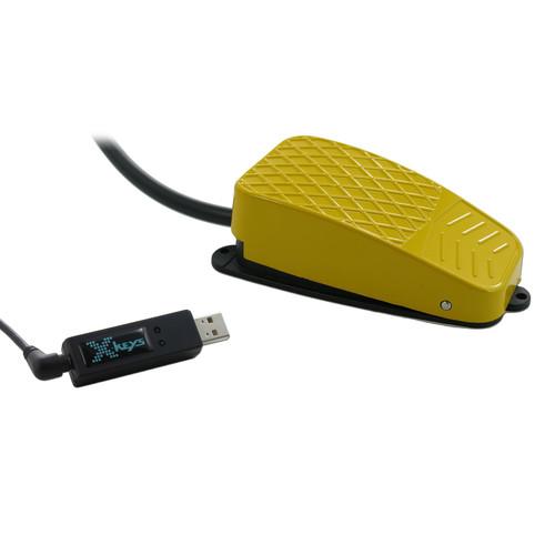 X-keys USB 3 Switch Interface with Yellow XK-1309-CFYL-BU