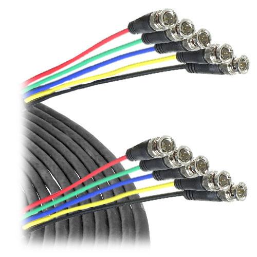 Canare 5-BNC Male to 5-BNC Male Cable - 75 ft CA5B5B75