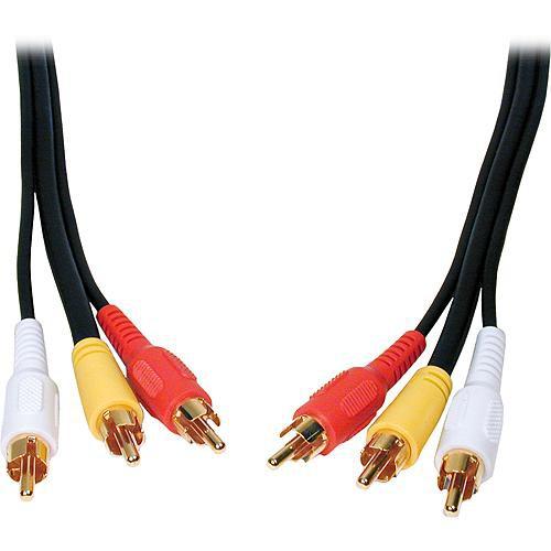 Comprehensive 3-RCA Male to 3-RCA Male Cable - 6 ft, Comprehensive, 3-RCA, Male, to, 3-RCA, Male, Cable, 6, ft