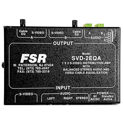 FSR SVD-2EQA 1x2 Audio/Video Distribution Amplifier SVD-2EQA