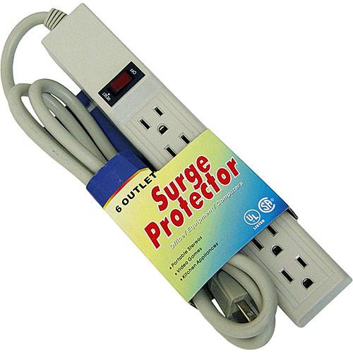 Rolls OS10 6-Outlet 3-Prong AC Grounded Surge Protector OS10