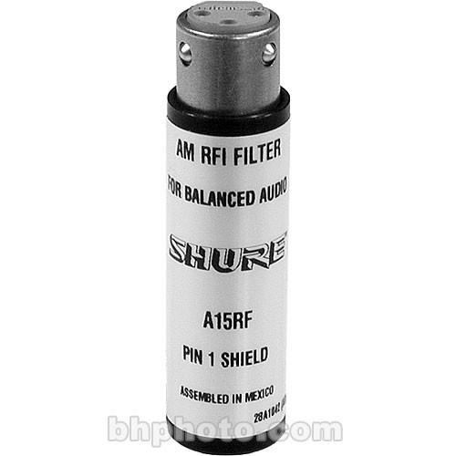 Shure  A15RF In-Line XLR RF Attenuator A15RF, Shure, A15RF, In-Line, XLR, RF, Attenuator, A15RF, Video