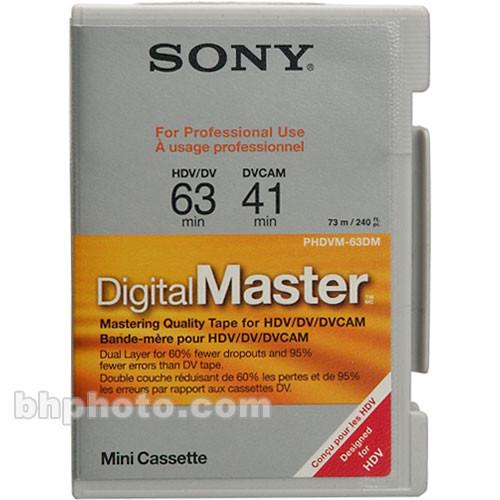 Sony DigitalMaster Mini (63 min HDV, 41 min DVCAM) PHDVM63DM, Sony, DigitalMaster, Mini, 63, min, HDV, 41, min, DVCAM, PHDVM63DM,