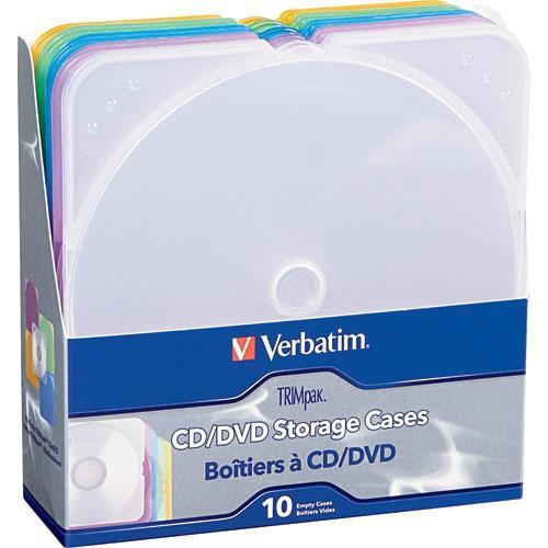 Verbatim TRIMpak CD/DVD Color Cases (10 Pack) 93804, Verbatim, TRIMpak, CD/DVD, Color, Cases, 10, Pack, 93804,