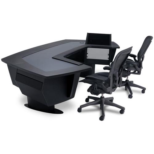Argosy Aura.520 Workstation with Upper Rack on Right A520-R-B-B