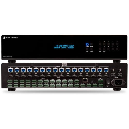 Atlona 4K/UHD Dual-Distance 16 x 16 HDMI to AT-UHD-PRO3-1616M, Atlona, 4K/UHD, Dual-Distance, 16, x, 16, HDMI, to, AT-UHD-PRO3-1616M