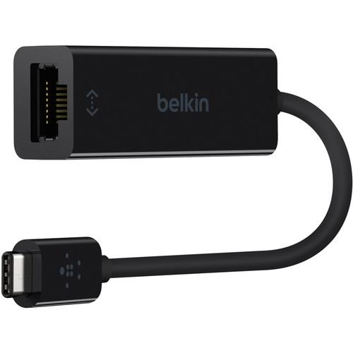 Belkin USB Type-C to Gigabit Ethernet Adapter F2CU040BTBLK, Belkin, USB, Type-C, to, Gigabit, Ethernet, Adapter, F2CU040BTBLK,