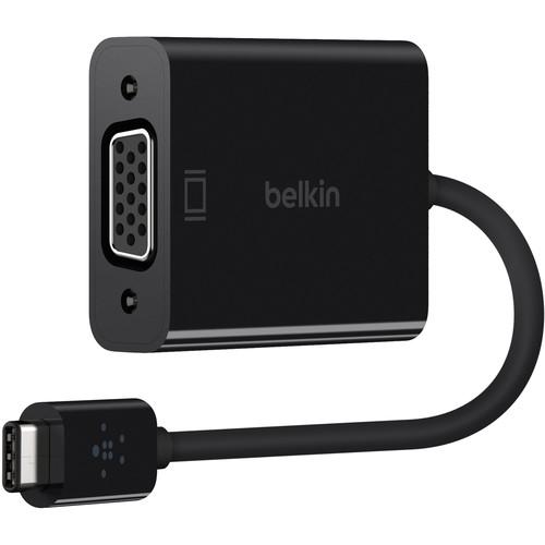 Belkin  USB Type-C to VGA Adapter F2CU037BTBLK, Belkin, USB, Type-C, to, VGA, Adapter, F2CU037BTBLK, Video