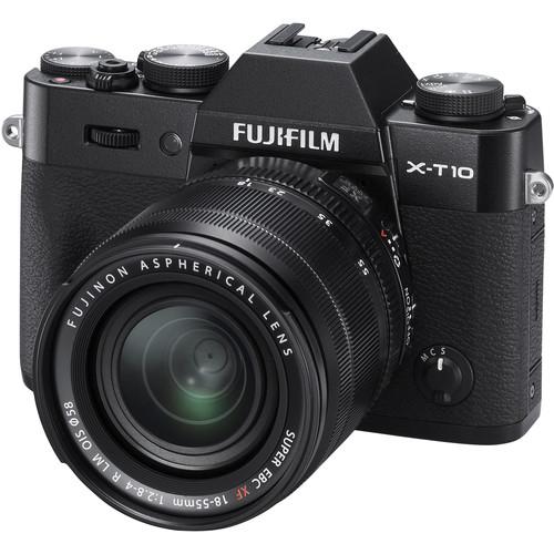Fujifilm X-T10 Mirrorless Digital Camera with 18-55mm Lens
