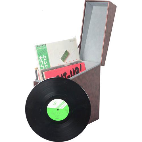 ION Audio Vinyl Storage Leather-Styled Record VINYL STORAGE