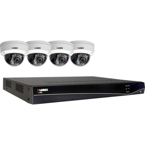 Lorex by FLIR 4-Channel 1080p NVR with 1TB HDD and 4 LNR341D4B, Lorex, by, FLIR, 4-Channel, 1080p, NVR, with, 1TB, HDD, 4, LNR341D4B