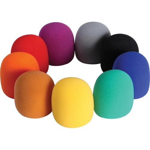 On-Stage  9-Color Foam Windscreen Pack ASWS58C, On-Stage, 9-Color, Foam, Windscreen, Pack, ASWS58C, Video