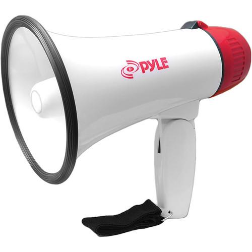 PyleHome 50 Watt Professional Rechargeable Megaphone Piezo Dynamic Lithium Battery Record Siren Talk Modes And Aux-Input For All iPod MP3 Players