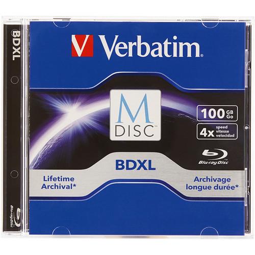 Verbatim M-Disc BDXL 100GB 4x Blu-ray Discs 98912