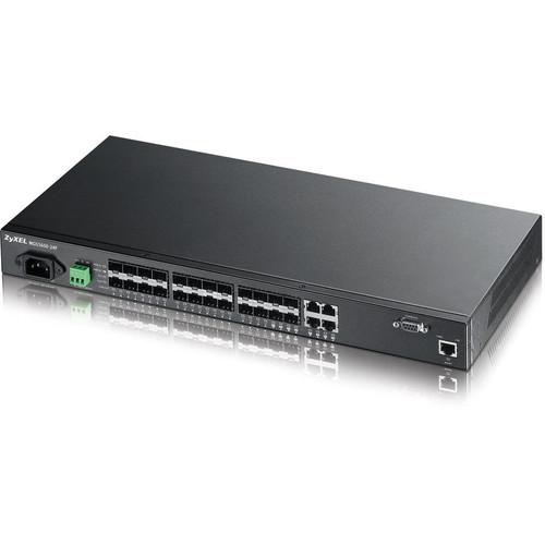ZyXEL 20-Port GbE Fiber L2 Switch With Four GbE MGS3600-24F