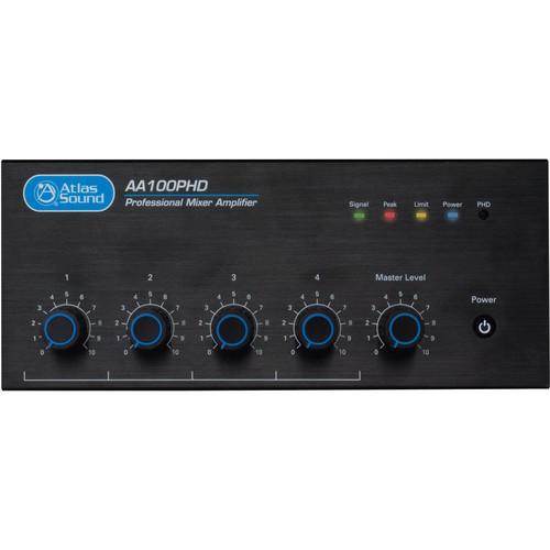 Atlas Sound Atlas Sound AA100PHD 4-Input 100W BGM Mixer AA100PHD