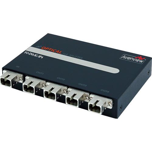 Avenview 1 x 4 DVI to Fiber Splitter Extender over FO-DVI-SC-SP4, Avenview, 1, x, 4, DVI, to, Fiber, Splitter, Extender, over, FO-DVI-SC-SP4