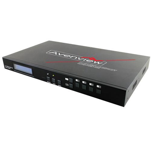 Avenview HDBaseT Lite Matrix with 4 HDMI/DVI SW-HBT-C6IRLT-4X4E