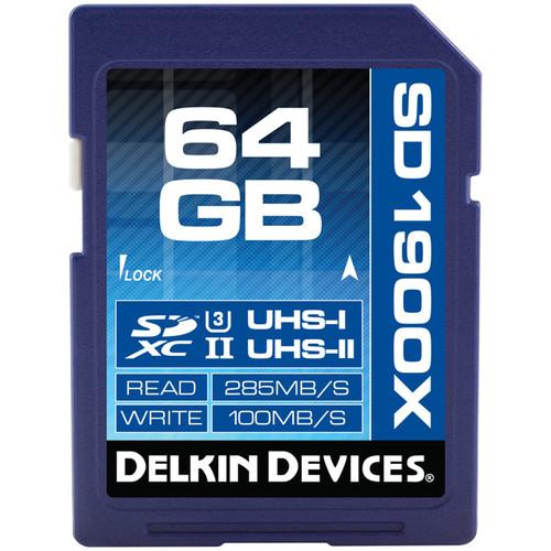 Delkin Devices 64GB UHS-II SDXC Memory Card (U3) DDSD190064GB