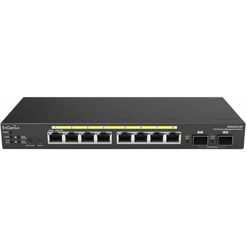 EnGenius Neutron Series 8-Port Gigabit PoE Layer 2 WLAN EWS2910P, EnGenius, Neutron, Series, 8-Port, Gigabit, PoE, Layer, 2, WLAN, EWS2910P